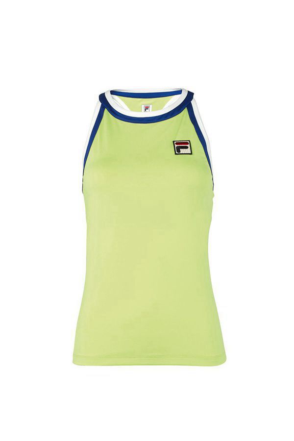 Tops De Alças Fila Mulher Verdes/Branco/Azuis - Fila Acqua Sole Halter Portugal Lisboa,CGMV-81074